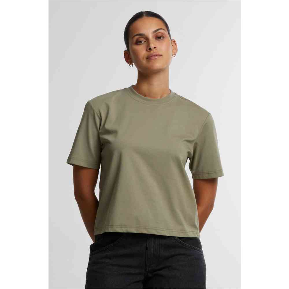 Urban Classics - Sorona Loose Fit Damen T-Shirt - Olivgrün